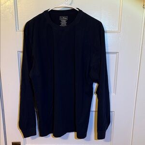 L.L. Bean Men's Midnight Blue Long Sleeve Tee